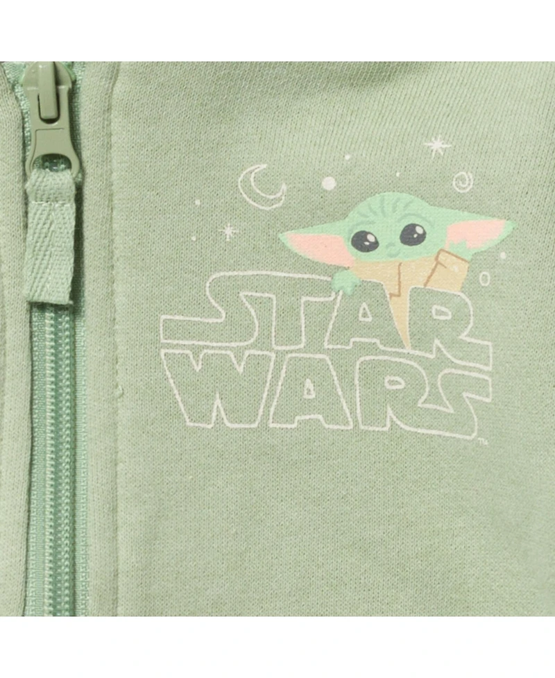 Starwars Baby Boys Star Wars Yoda Fleece Zip Up Cosplay Hoodie