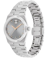 Movado Women's Bold Quest Swiss Quartz Stainless-Steel Watch, 28mm