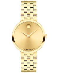 Movado Women's Museum Classic Swiss Quartz Light Yellow Pvd Watch, 29.5mm