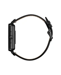 Anne Klein Women's Connect It Illume Smartwatch with Black Leather and White Silicone Band, 37mm