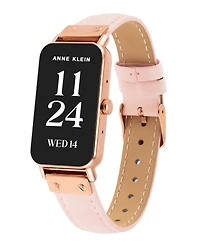 Anne Klein Women's Connect It Illume Smartwatch with Pink Leather and Pink Silicone Band, 37mm