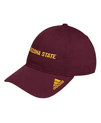 Adidas Men's Maroon Arizona State Sun Devils Locker Room Wordmark Slouch Adjustable Hat
