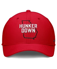 Nike Men's Red Georgia Bulldogs Local Swoosh Flex Hat