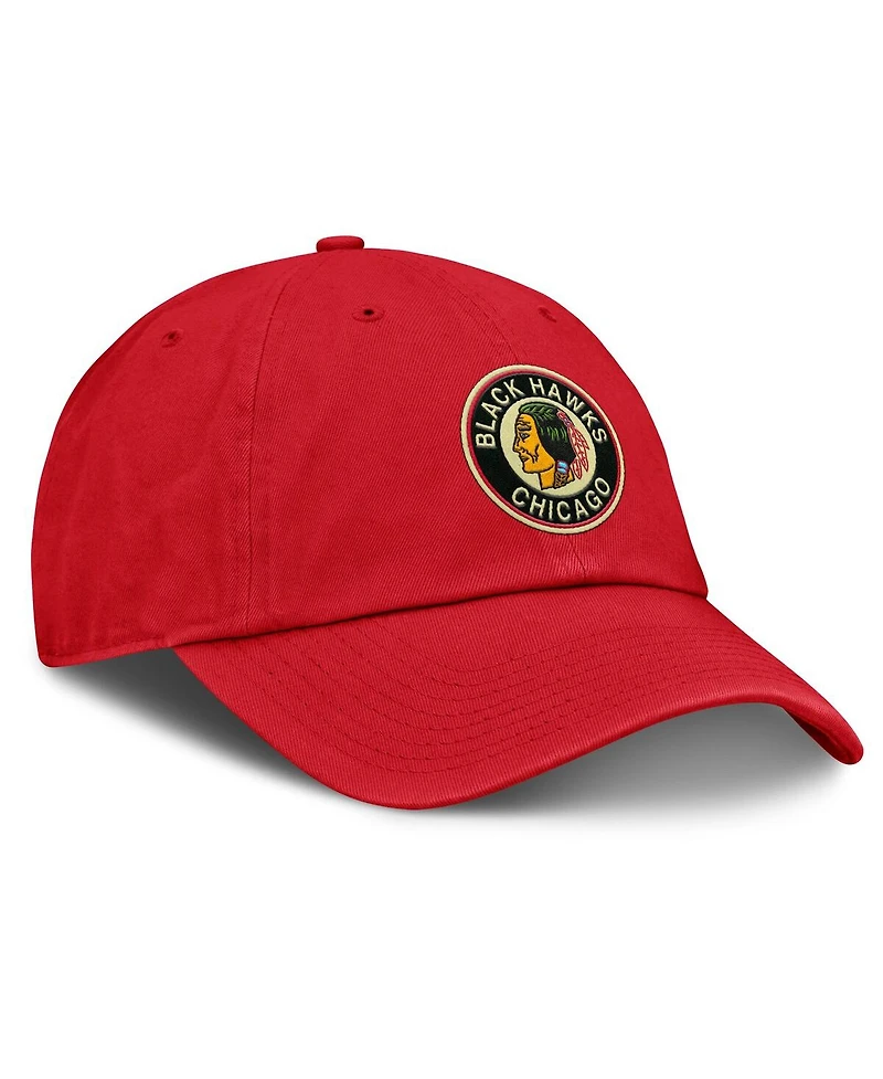 Fanatics Men's Red Chicago Blackhawks Decades Collection Adjustable Hat