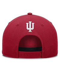 Fanatics Men's Crimson Indiana Hoosiers Foul Ball Rope Adjustable Hat