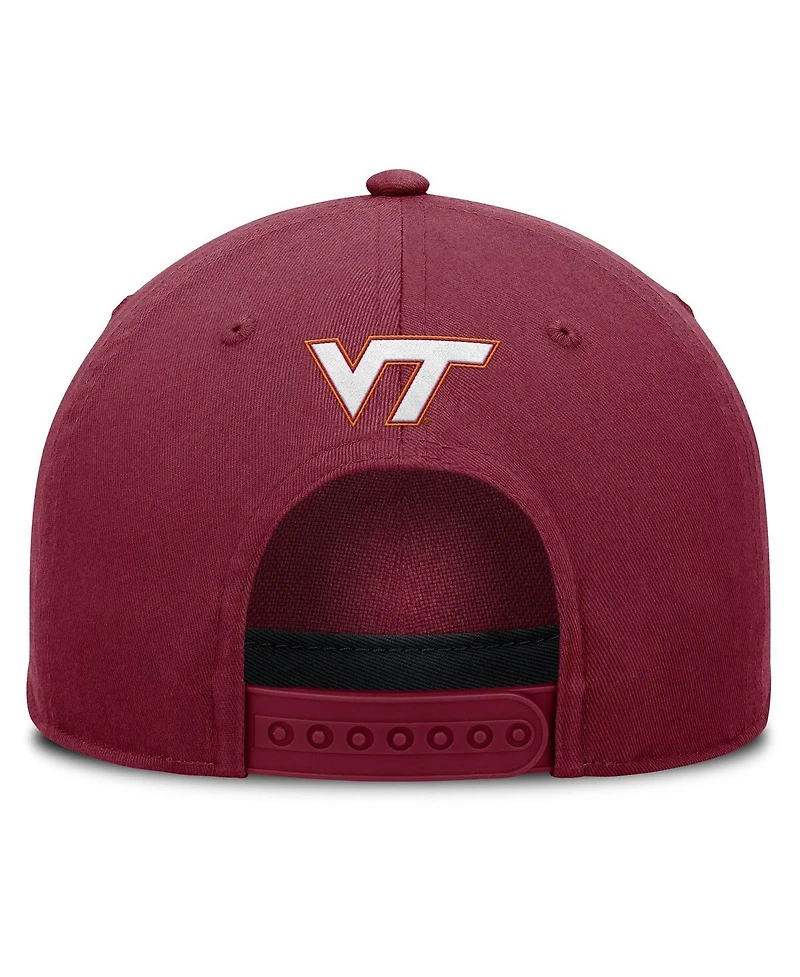 Fanatics Men's Maroon Virginia Tech Hokies Foul Ball Rope Adjustable Hat