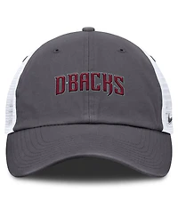 Nike Men's Gray Arizona Diamondbacks Wordmark Club Adjustable Trucker Hat