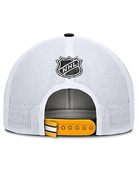 Fanatics Men's Gold/White Boston Bruins Authentic Pro Rink Trucker Hat