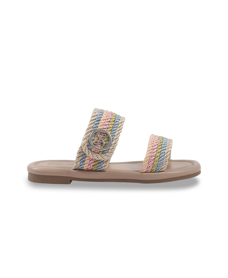 Sam and Libby Little Big Girls Belle Cord Slide Sandals