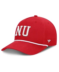 Fanatics Men's Scarlet Nebraska Huskers Foul Ball Rope Adjustable Hat