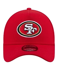 New Era Men's Scarlet San Francisco 49ers A-Frame 9FORTY Adjustable Hat