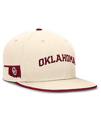 Jordan Men's Natural Oklahoma Sooners Primetime True Performance Fitted Hat