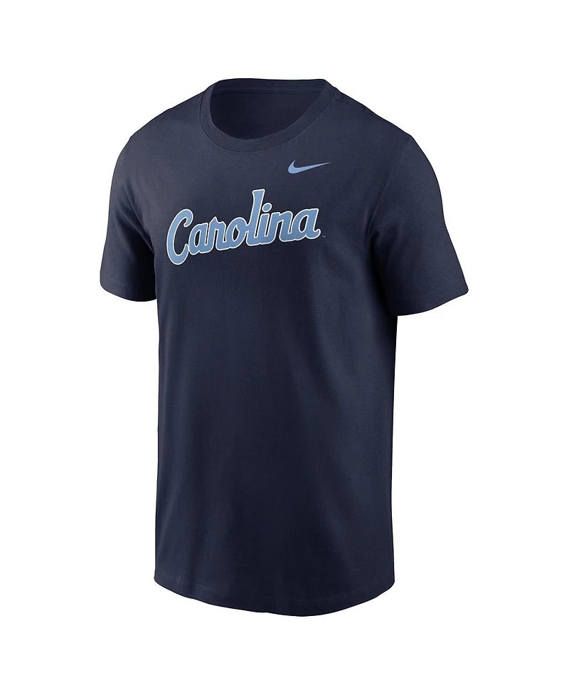 Nike Men's Navy North Carolina Tar Heels Baseball Wordmark T-Shirt
