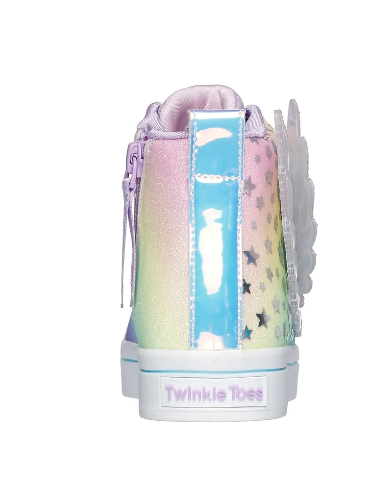 Skechers Little Girls Twinkle Toes Twi-Lites 2.0 - Dreamy Wings Light Up Casual Sneakers from Finish Line