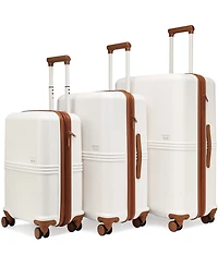 Elle Expedition 3-Piece Expandable Retro Spinner Luggage Set
