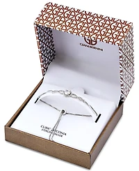 Giani Bernini Round Cubic Zirconia Infinity Link Bolo Bracelet (1-1/4 ct. t.w.) in 18k Gold Over Sterling Silver, Exclusively at Macy's