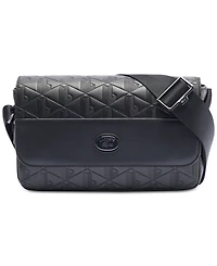 Lacoste Men's Monogrammed Flap Close Satchel