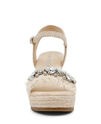 Anne Klein Women's Wilton Embellished Espadrille Wedge Sandals