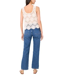 1.state Women's Crochet Open-Weave Tank Top