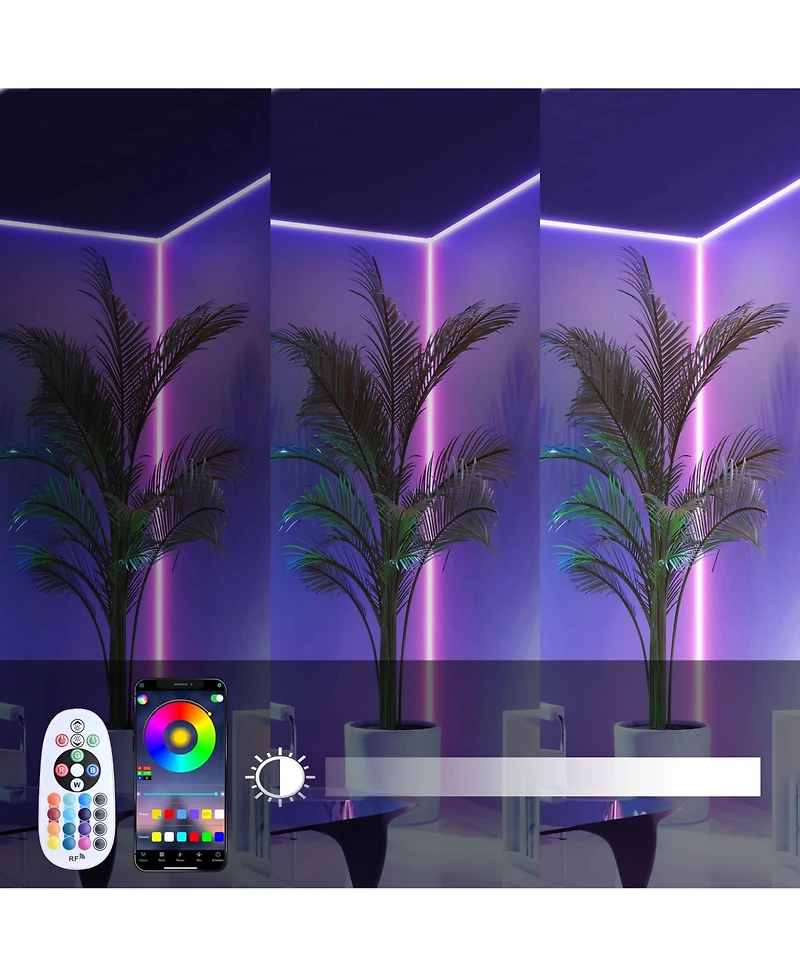 DELight 150FT Rgb Neon Rope Lights with Remote Control & App Ac 110V IP65 Waterproof Music Sync Dimmable Cuttable Diy Del-D150R