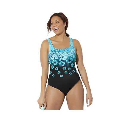 Swimsuits for All Women's Chlorine Resistant Tank One Piece Swimsuit