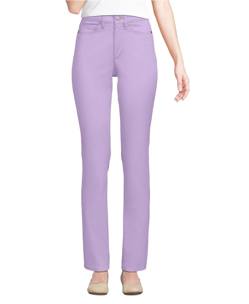 Lands' End Women's Stretch Chino High Rise Slim Pants