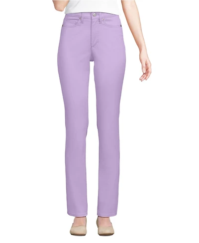 Lands' End Women's Stretch Chino High Rise Slim Pants
