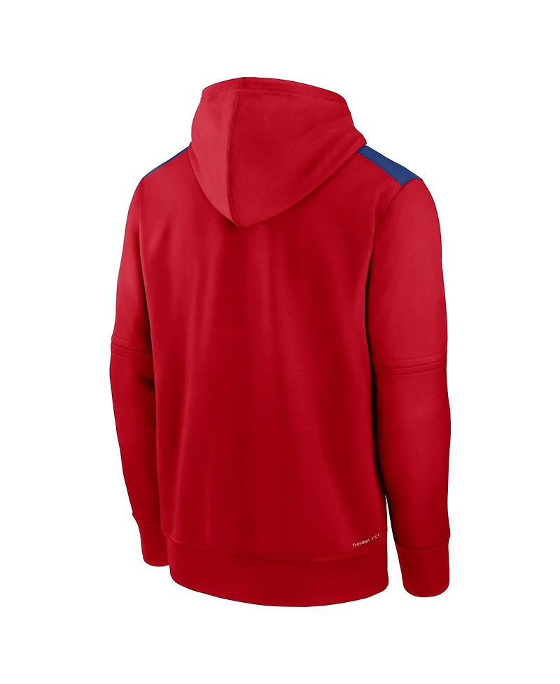 Nike Men's Red Philadelphia Phillies Authentic Collection Performance Pullover Hoodie