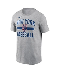 Nike Men's Heather Gray New York Mets Arched T-Shirt
