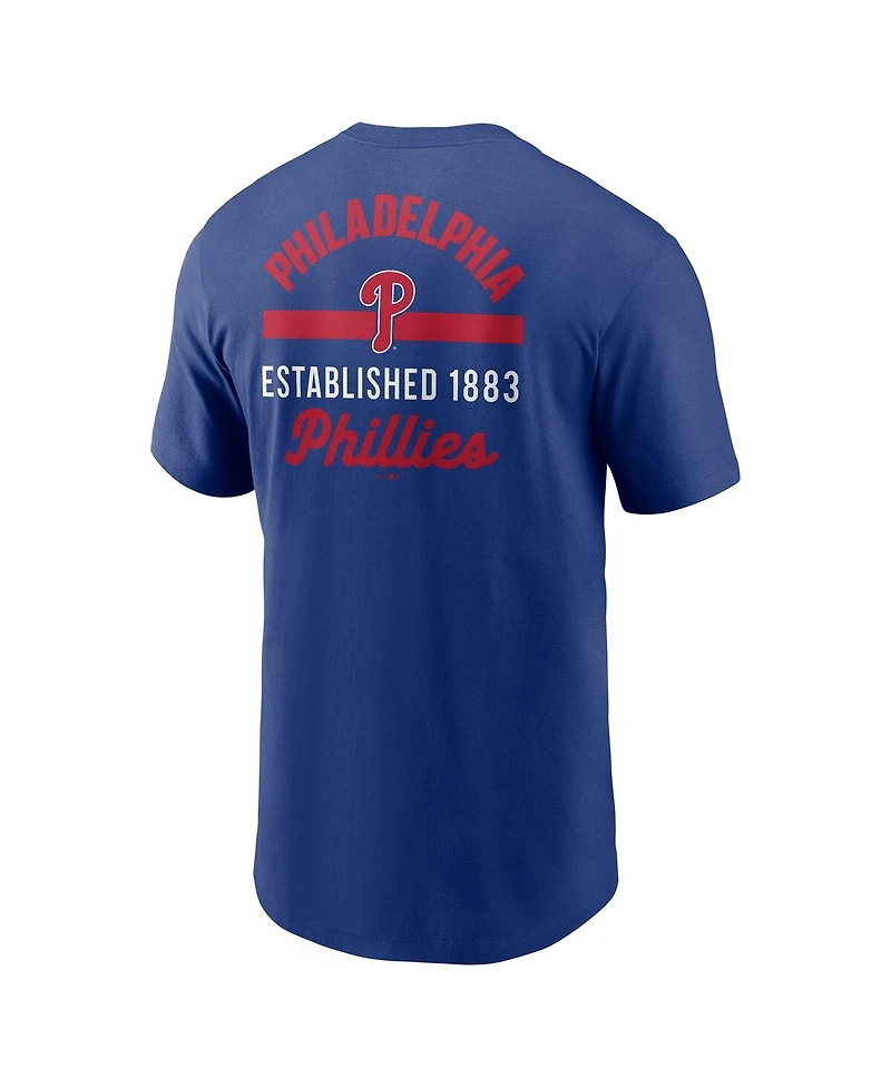 Nike Men's Navy Philadelphia Phillies 2-Hit T-Shirt