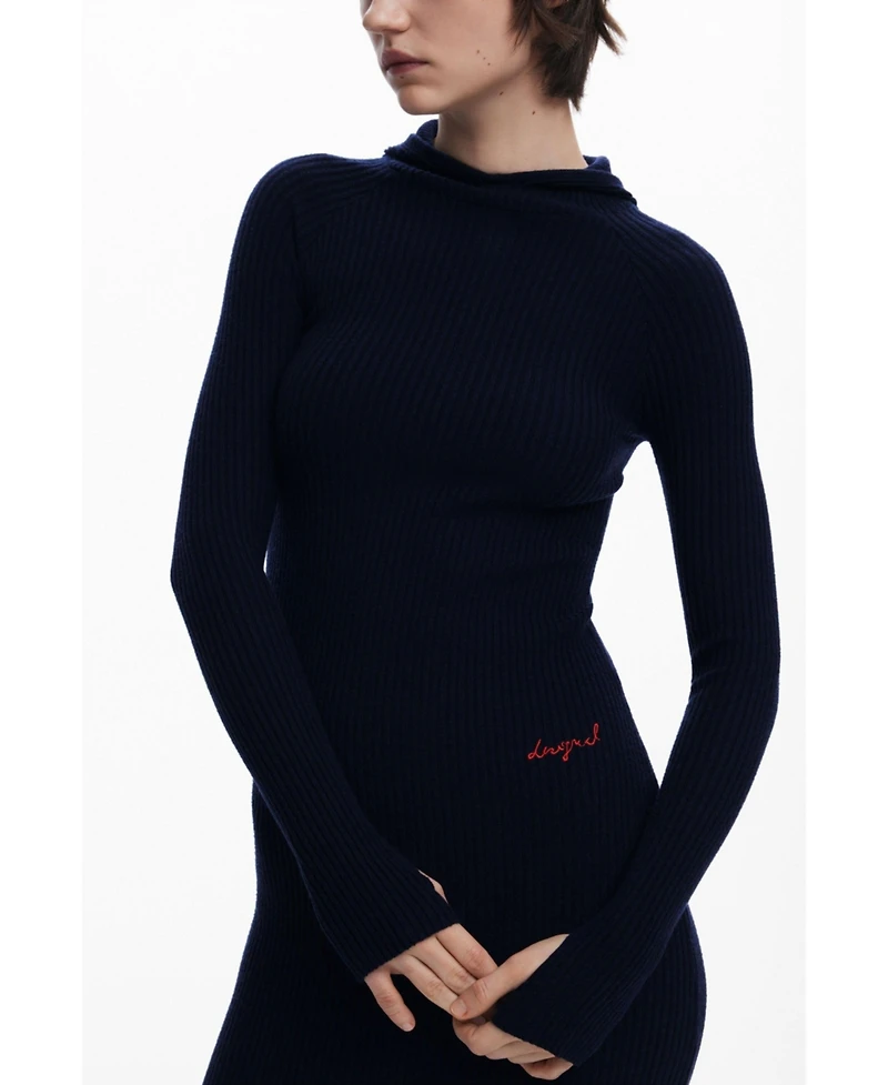 Desigual Women's Fitted dress with hood