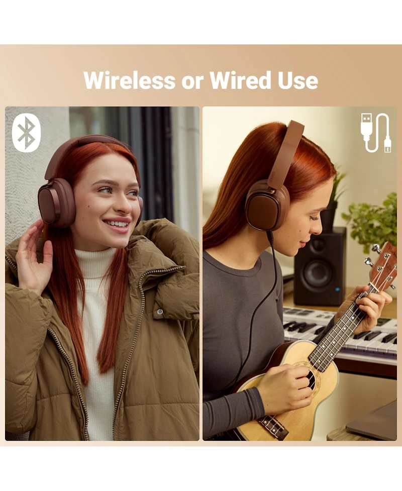 Edifier Active Noise Cancelling Headphones, 92H Playtime Fast Charging