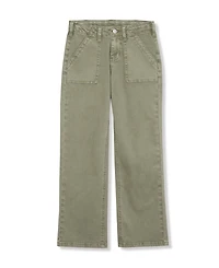 Lands' End Big Girls Woven Utility Pants