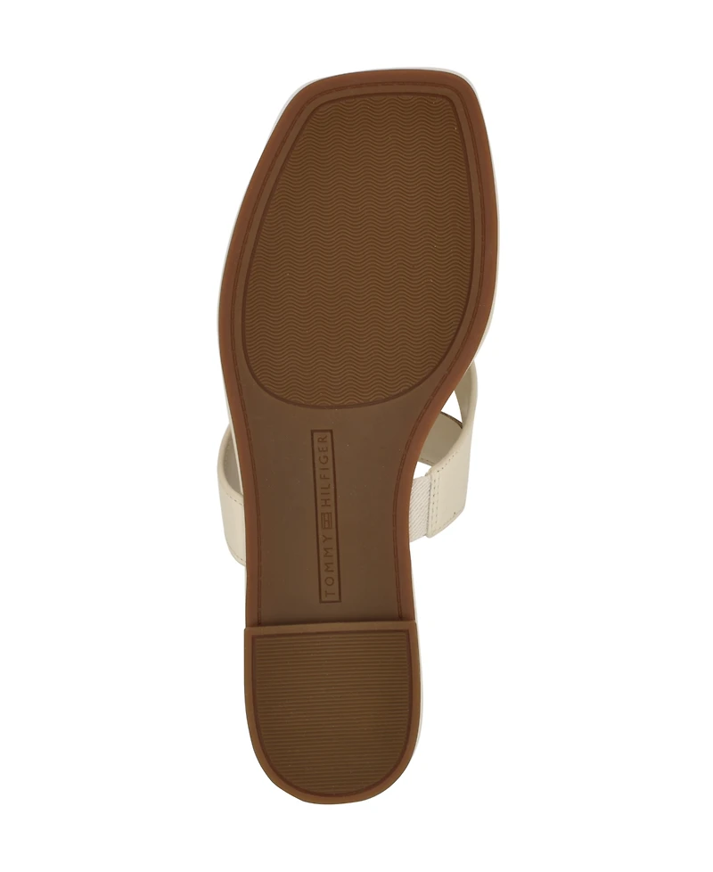 Tommy Hilfiger Women's Tremmy Cutout Logo Flat Thong Sandals