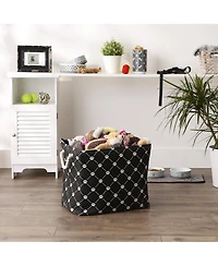 Bone Dry Collapsible Pet Storage Bin Trellis Paw Print