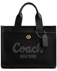 Coach Cargo Pebbled Leather Tote Bag 26