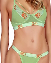 Hauty Women's 2 Pc Jacquard Bra and Panty Lingerie Set