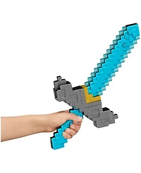 Minecraft Click and Switch Sword and Pickaxe Role Play 2-in-1 Weapon Toy