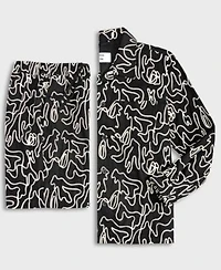 Mode Of One Mens Floral Embroidered Shacket Shorts Exclusively At Macys