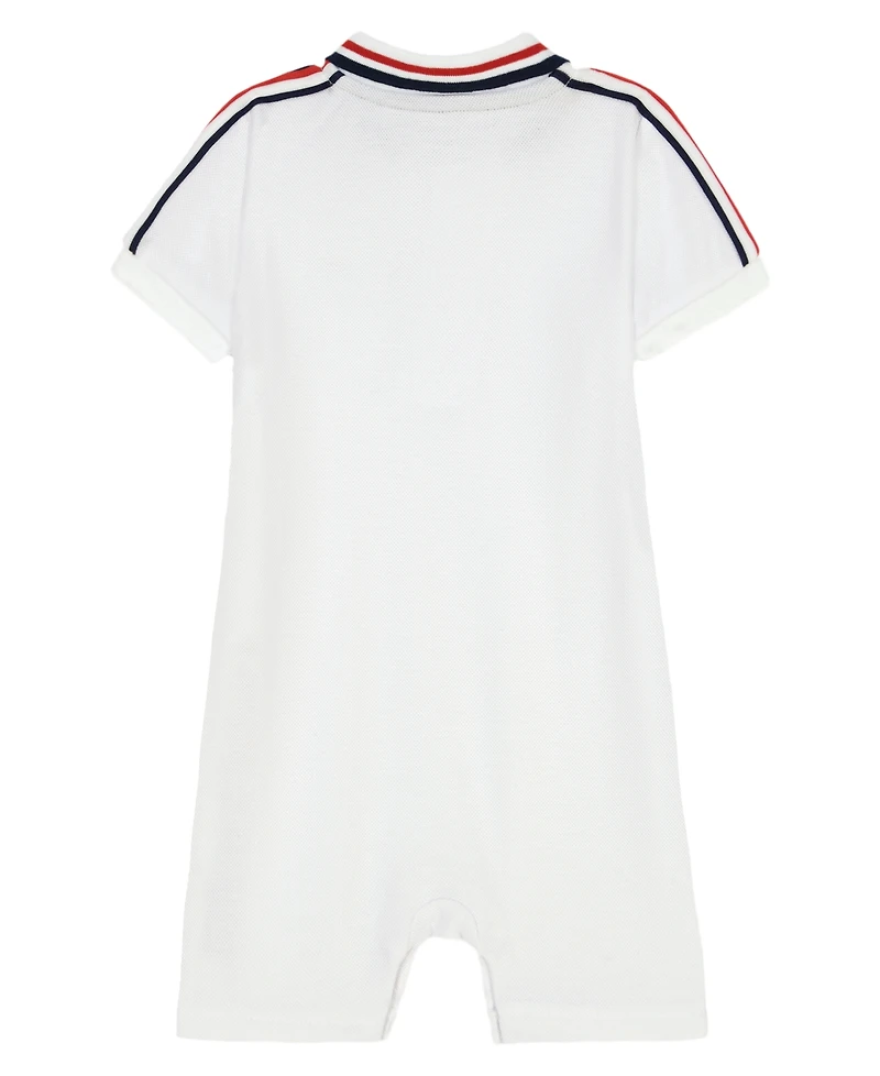Tommy Hilfiger Baby Boys Pique Short Sleeve Signature Polo Bodysuit