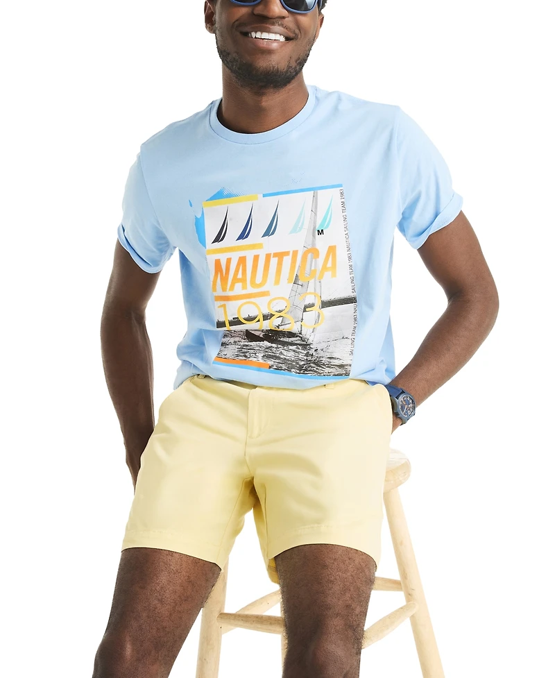 Nautica Men's Fca Anchor 6" Deck Shorts