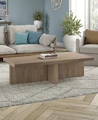 Hudson & Canal 54" Elna Wide Rectangular Coffee Table