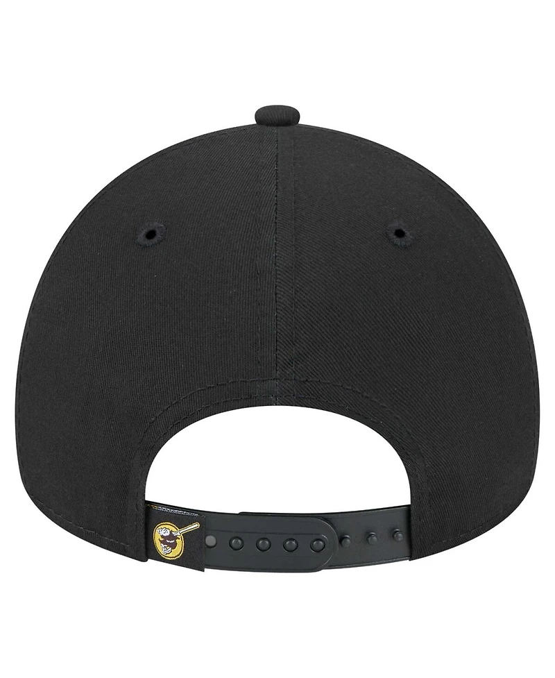 New Era Men's Black San Diego Padres 9FORTY A-Frame Adjustable Hat