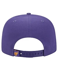New Era Men's Purple Phoenix Suns Oversized Puff Print Logo Golfer Snapback Hat