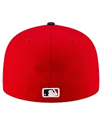 New Era Men's Red/Black Cleveland Guardians Authentic Collection On Field 59FIFTY Fitted Hat