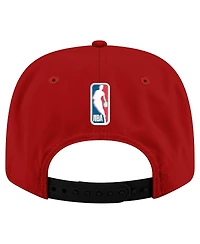 New Era Men's Red Miami Heat Statement Edition Jersey Hook 9SEVENTY Stretch-Snap Hat