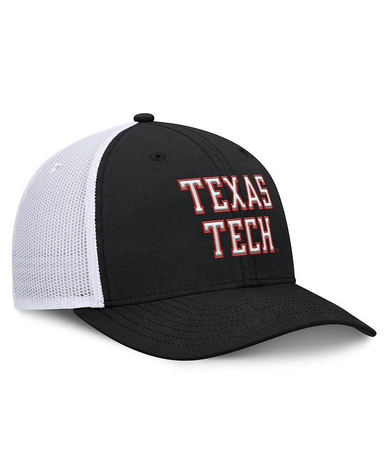 Top of the World Men's Black Texas Tech Red Raiders Trucker Adjustable Hat