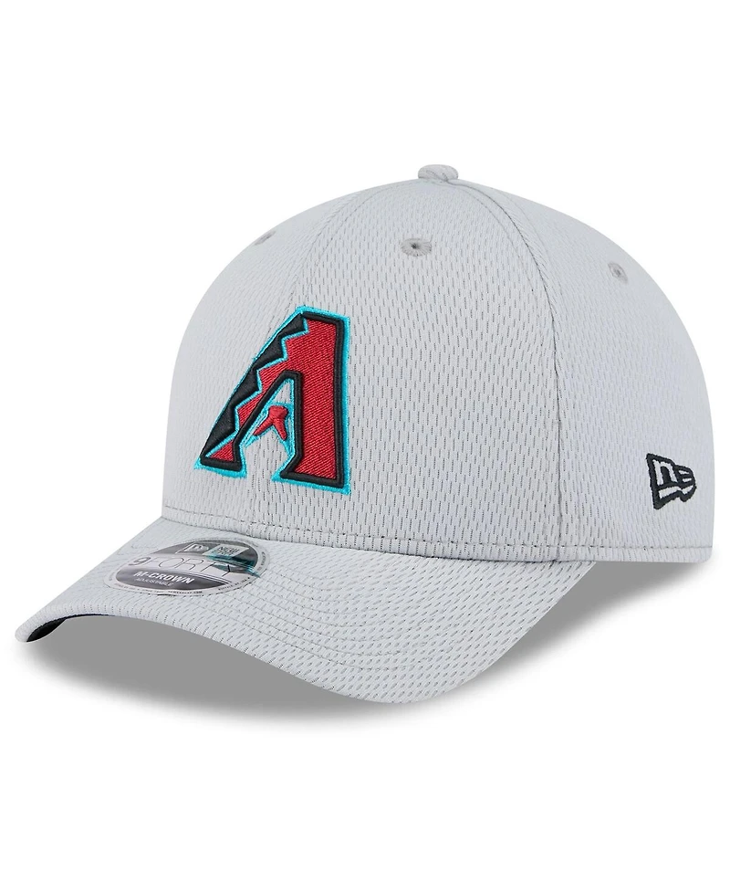 New Era Men's Gray Arizona Diamondbacks 2025 Mlb Clubhouse 9FORTY M-Crown Adjustable Hat