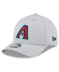 New Era Men's Gray Arizona Diamondbacks 2025 Mlb Clubhouse 9FORTY M-Crown Adjustable Hat