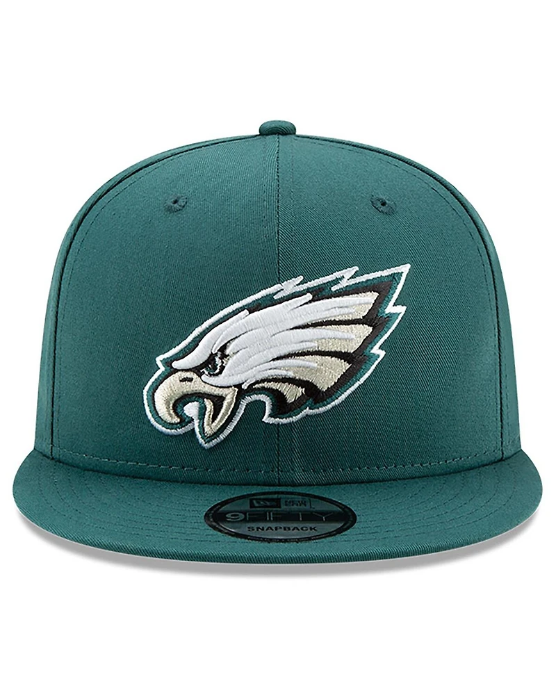 New Era Men's Midnight Green Philadelphia Eagles Super Bowl Lix Champions Side Patch 9FIFTY Snapback Hat